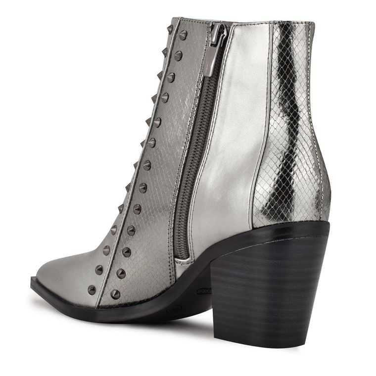 Nine West What Studded Block Booties | 0845-KESTQ