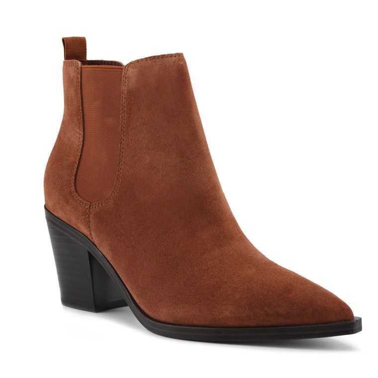 Nine West Wyllis Block Booties Marrones Oscuro | 1387-VIFOK