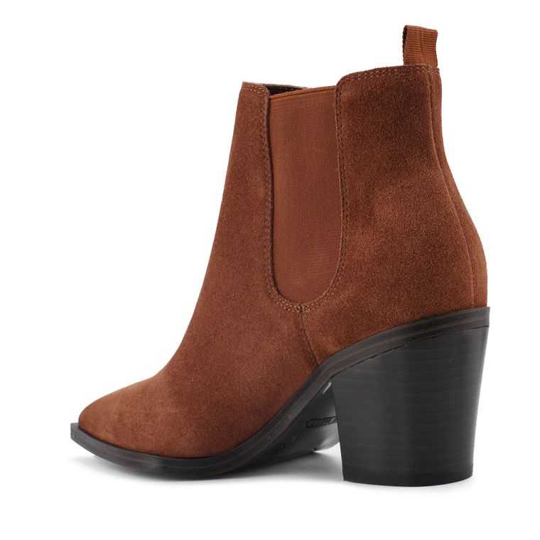 Nine West Wyllis Block Booties Marrones Oscuro | 1387-VIFOK