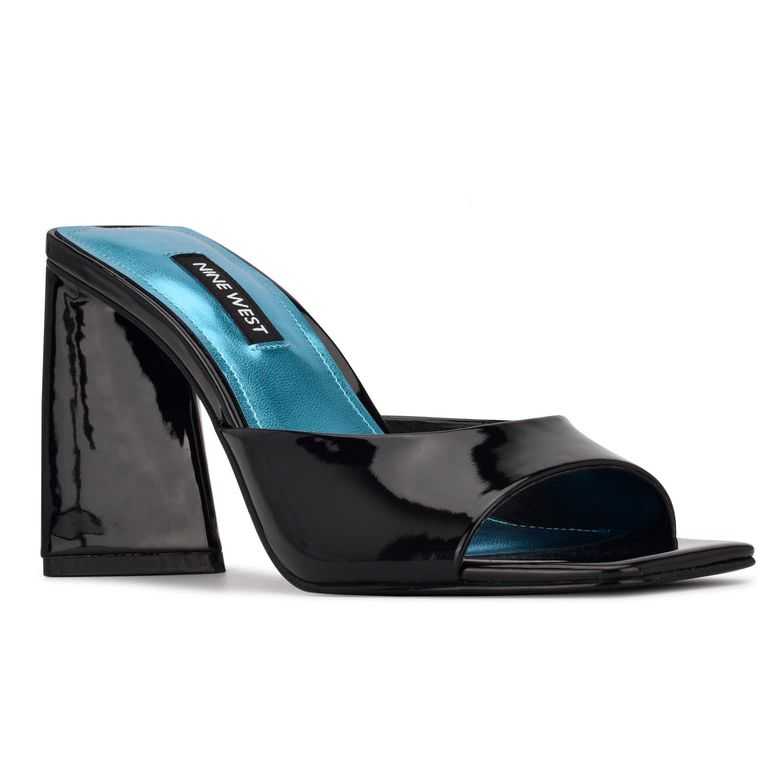 Nine West Yougo Chanclas Sandals Negras | 4038-XTRFB