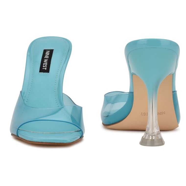 Nine West Zooza Chanclas Sandals Azules | 1769-KBHPE