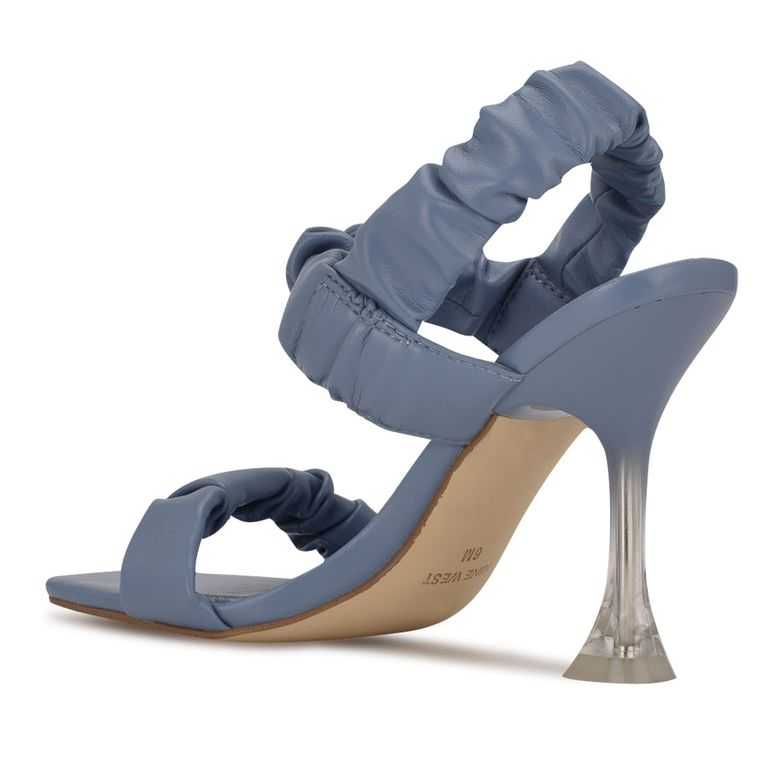 Nine West Zuzie Vestido Sandals Azules Claro | 6705-HONFZ