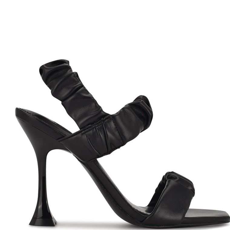 Nine West Zuzie Vestido Sandals Negras | 1240-NWXZO