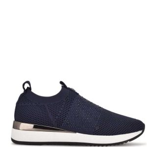 Nine West Aia Slip On Sneakers Azul Marino | 3078-WBFOX