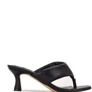 Nine West Alike Chanclas Sandals Negras | 1054-EHPAI