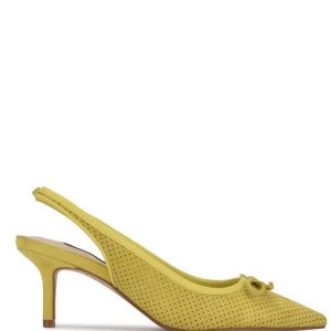 Nine West Aperf Destalonadas Pointy Puntera Pumps Amarillo | 5678-KCQBH