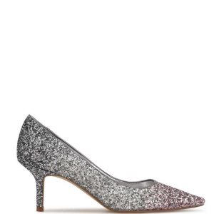 Nine West Arlene Pointy Puntera Pumps Rosas Plateadas | 4678-FLGEU