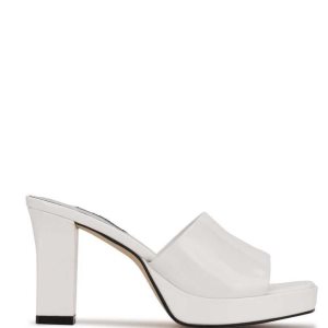 Nine West Behot Chanclas Sandals Blancas | 1596-UOJWB