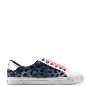 Nine West Best Casuales Sneakers Azules Leopardo | 1738-ZDUYI