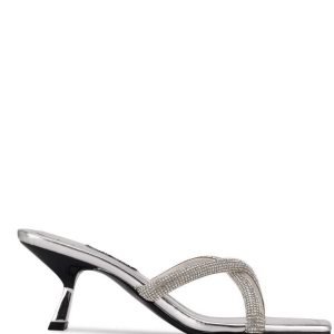 Nine West Blonde Chanclas Sandals Plateadas | 2384-VHJPU