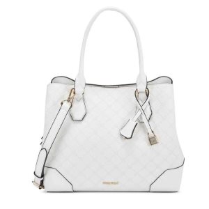 Nine West Brooklyn Jet Set Carryall Blancas | 4173-HUTKZ