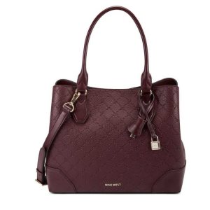 Nine West Brooklyn Jet Set Carryall Burdeos | 3690-PGUIX