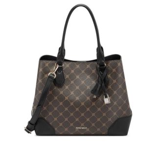 Nine West Brooklyn Jet Set Carryall Marrones Negras | 5708-HVZRC