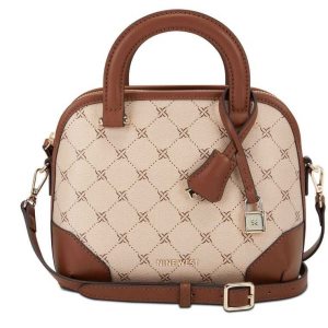 Nine West Brooklyn Mini Dome Satchel Kaki Marrones | 7160-CHIJD