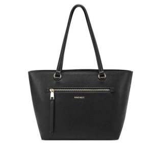 Nine West Calla Tote Negras | 4130-FEZIS