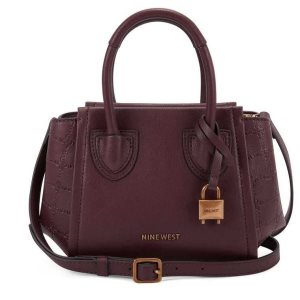 Nine West Camden Mini Satchel Burdeos | 0649-XZMGJ