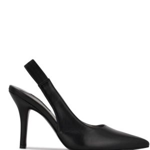 Nine West Ciser Destalonadas Pumps Negras | 2145-IPEBJ