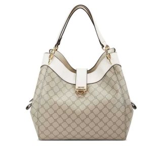 Nine West Clara Jet Set Carryall Beige | 3245-NCSGR