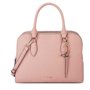 Nine West Cyra A List Satchel Rosas | 2651-JHNGL