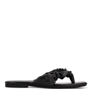 Nine West Daxx Chanclas Sandals Negras | 0387-JXFNT