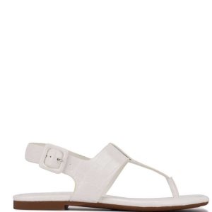 Nine West Define Tanga Sandals Blancas | 2631-RCYMJ