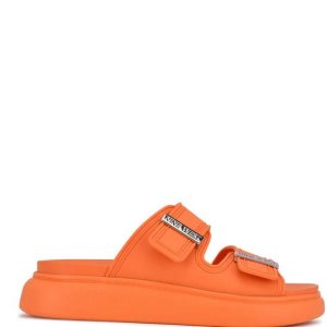 Nine West Dew Chanclas Sandals Naranjas | 4956-NDWCI