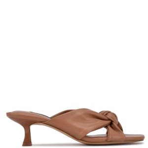 Nine West Dipa Chanclas Sandals Beige | 2438-NEQWH