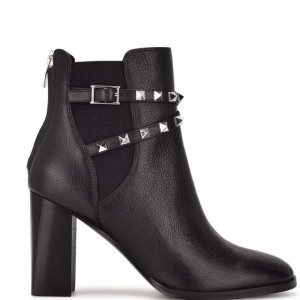 Nine West Donda Booties Negras | 5168-VXIWZ