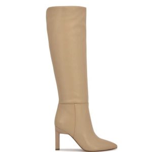 Nine West Eardy Boots Marrones | 7165-ZORQM