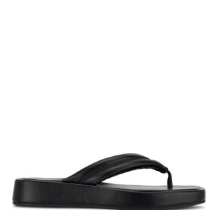 Nine West Efee Tanga Sandals Negras | 6580-CBHFA