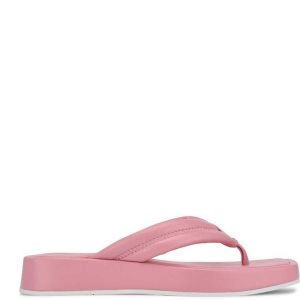 Nine West Efee Tanga Sandals Rosas Claro | 6487-TBDRQ