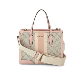 Nine West Emery Mini Tote Beige Rosas | 5301-YHOFX