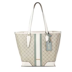 Nine West Emery Small Tote Beige | 3524-VOJLX