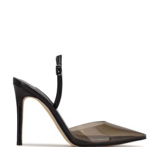 Nine West Fayes Pointy Puntera Slingbacks Negras | 2439-JIFLX