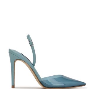 Nine West Fayes Pointy Puntera Slingbacks Azules | 2856-YDFKR