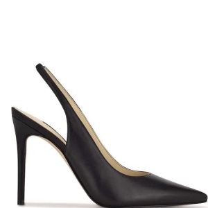 Nine West Feather Pointy Puntera Destalonadas Pumps Negras | 1230-ZSLTA