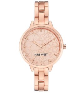 Nine West Floral Dial Bracelet | 0593-QNDPW