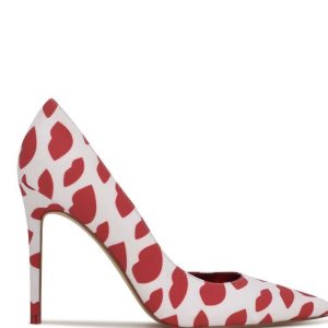 Nine West Folowe d'Orsay Pointy Puntera Pumps Rojas | 4319-LUBEH