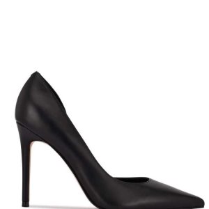 Nine West Folowe d'Orsay Pointy Puntera Pumps Negras | 5619-WQMCR