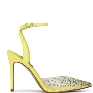 Nine West Foreva Ankle Correa Vestido Pumps Amarillo | 6019-CPFIL