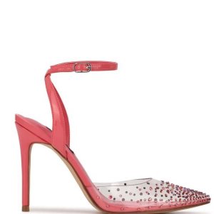 Nine West Foreva Ankle Correa Vestido Pumps Rosas Coral | 6902-PDWEC