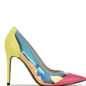 Nine West Francy Pointy Puntera Pumps Multicolor | 4921-XBJKN