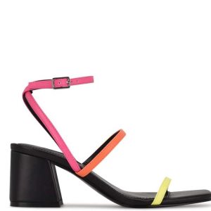 Nine West Gali Block Heel Chanclas Multicolor | 0213-QYZAH