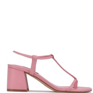 Nine West Gardeen Block Sandals Rosas | 1754-PLUSD