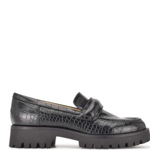 Nine West Garren Lug Sole Loafers Negras | 2810-INZDF