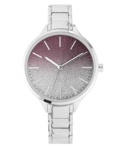 Nine West Glitter Ombre Dial Plateadas | 5879-GSJTQ