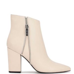 Nine West Glorya Booties Creme | 5267-HLEZF