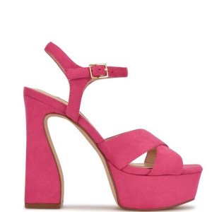 Nine West Glows Plataforma Rosas | 2803-CSAHF