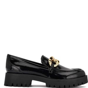 Nine West Gracy Lug Sole Loafers Negras | 1925-HVTAW