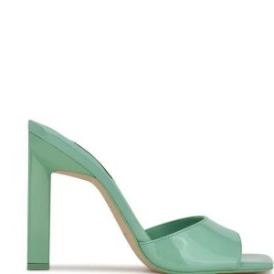 Nine West Haveit Chanclas Sandals Verde Menta Verde | 1437-ZFPMW